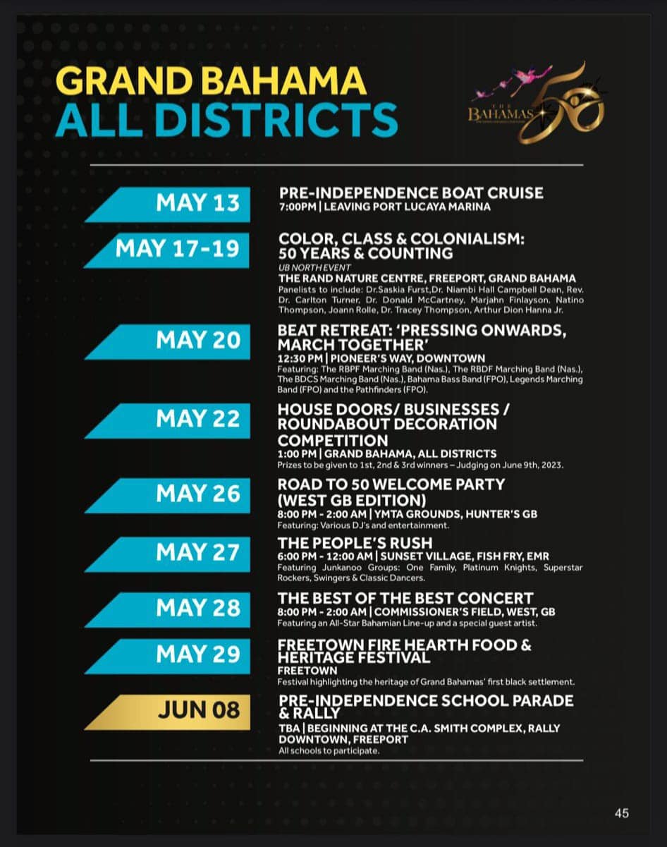 Grand Bahama Island Festivals & Events Guide