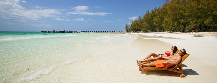 Couple Enjoying the view on the beach